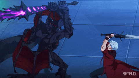 Battling Devil May Cry GIF by NETFLIX