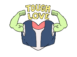 Tough Love Help Sticker