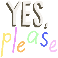 Yes Please Caci Sticker by cacicakaduz