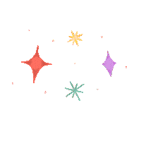 thearticulate happy stars sparkle glitter Sticker