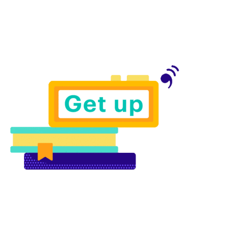 Wake Up Books Sticker by theSkimm