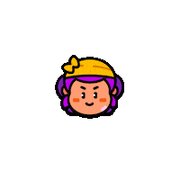 Happy Girl Sticker by Squad Busters