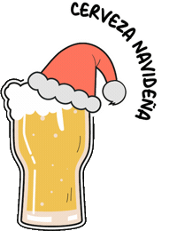 Christmas Beer Sticker