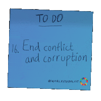 To Do List Peace Sticker by Global Goals