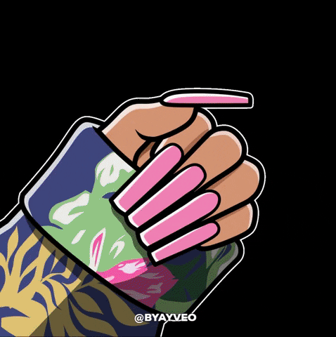 Press On Nails GIF by by AYVEO