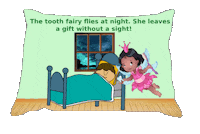 Sleepy Tooth Fairy Sticker