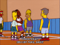 homer simpson dancing GIF