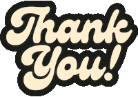 temidesigns typography thank you lettering temi designs Sticker