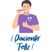 Mundoral like feliz azul dentista Sticker
