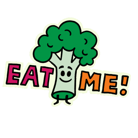 Whollyveggie giphyupload food green eat Sticker