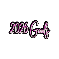 Goals Hot Pink Sticker by Crissy Conner