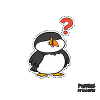 Thinking What Sticker by Puffins