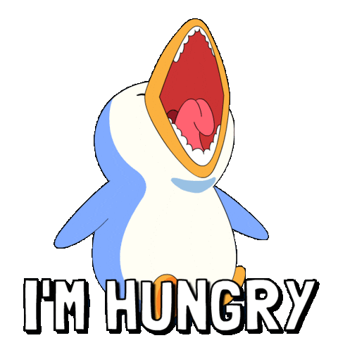 Feed Me Crying Sticker by Pudgy Penguins