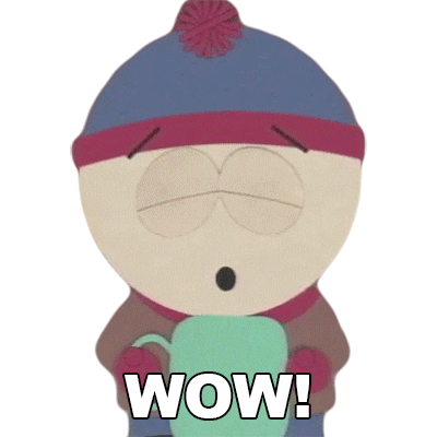 Stan Marsh Wow Sticker by South Park