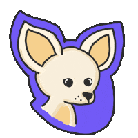 hattiekin chihuahua cartoon dog dog tongue hattiekin Sticker