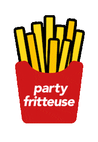 French Fries Party Sticker by partyfritteuse
