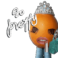 BaddieEgg wow queen diva lipstick Sticker