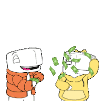 Happy Make It Rain Sticker by Ordinary Friends