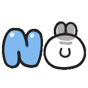 Bunny No Sticker by YUKIJI