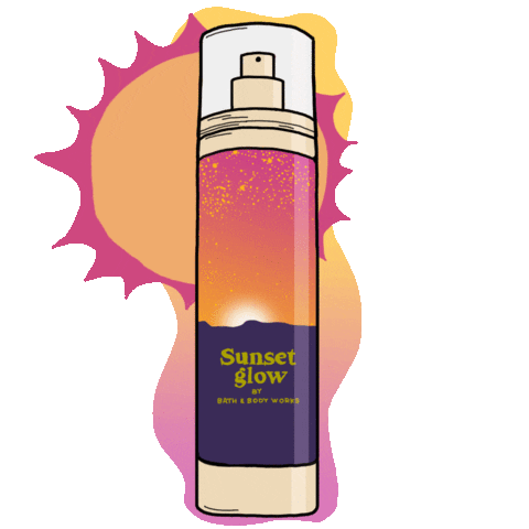Pink Sun Sticker by Bath & Body Works