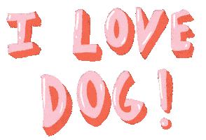 Happy Love Dogs Sticker by Sarah Capon