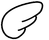 sapreen wing right wing sapreen Sticker