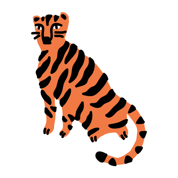 Angry Tiger Sticker by WESTMORLAND