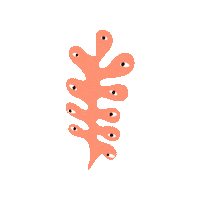 peachbabystudio dance alien wiggle creature Sticker