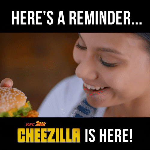 reminder cheezilla GIF by KFC Malaysia