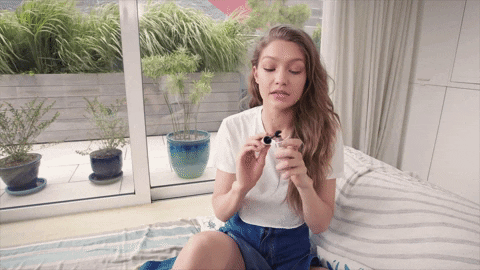 gigi hadid hair flip GIF by Maybelline