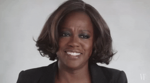 Happy Viola Davis GIF