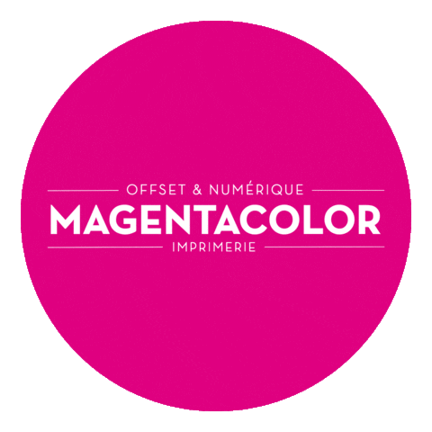 Print Printing Sticker by Magenta Color