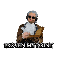 Point Made I Rest My Case Sticker