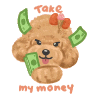 Dog Money Sticker
