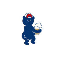 ob-lager dancingbear 오비라거 oblager 랄라라 Sticker