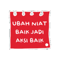 Notes Volunteer Sticker by Indorelawan