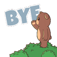 See Ya Goodbye Sticker by BEARISH