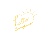 lizzieandlo happy hello sun yellow Sticker