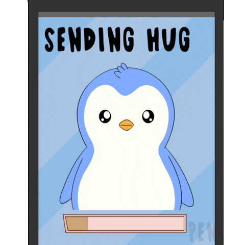 Stay Strong I Love You Sticker by Pudgy Penguins