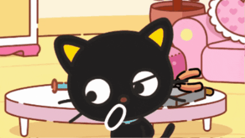 chococatlover giphygifmaker cat sanrio hello kitty GIF