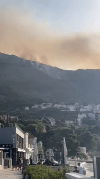 Wildfire Breaks Out Near Dubrovnik