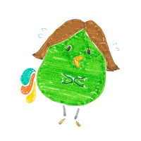 Chuckle_Omoide 可愛い 鳥 キュート 緑 Sticker