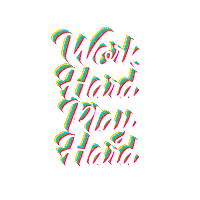 Work Hard Play Hard Win Sticker by HouseOfRebels