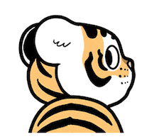 Tiger Notice Sticker by Bu2ma
