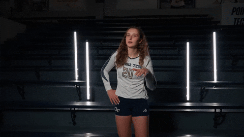 Georgia Tech Volleyball GIF by Georgia Tech Yellow Jackets