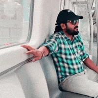 Sitting Delhi Metro GIF