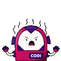 Angry Robot Sticker by IMDASG