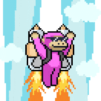Pixel Art Monkey GIF by SMOL