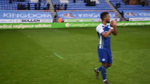 nathan byrne applause GIF by Wigan Athletic