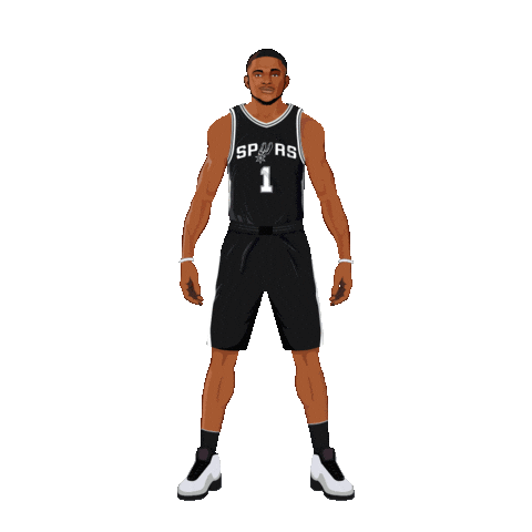 San Antonio Spurs Basketball Sticker by SportsManias